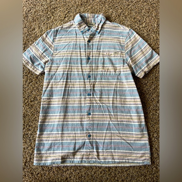 Vans Men’s Button Up Short Sleeve Shirt - Picture 1 of 4